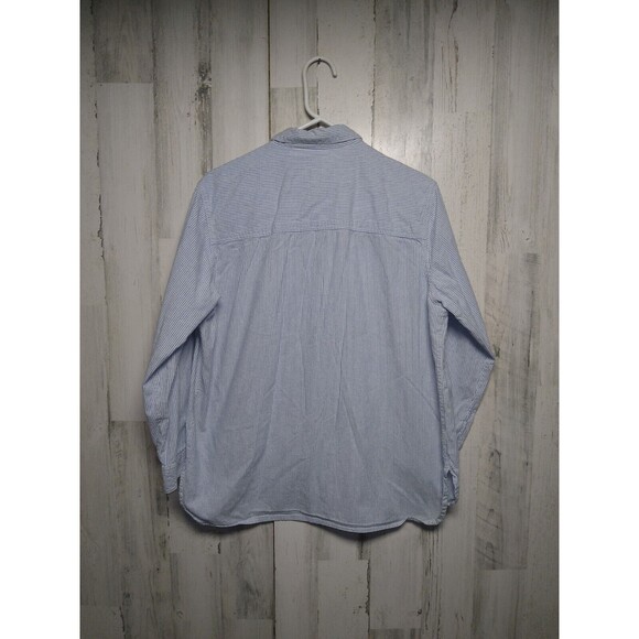 VTG Kitten Button Up Shirt Women Large White Embroidered Striped Kitties Cat - Picture 5 of 5